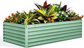 GarveeLife 6x3x2 ft Galvanized Raised Garden Bed 24 Tall Metal Planter Box for Flowers Vegetables Rust-Resistant Raised Garden Beds for Gardening Easy Assembly Outdoor Garden Box &amp Planters G
