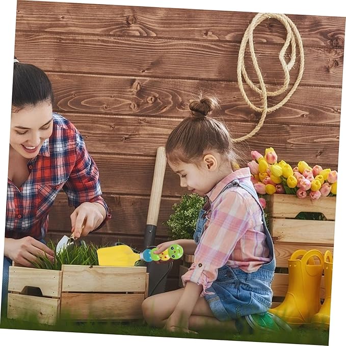 Kisangel 1set Boys and Girls Gardening Tool Set Mini Shovel and Rake Kit for Outdoor Planting Activities for Little Hands Safe and Smooth for Boy Girl