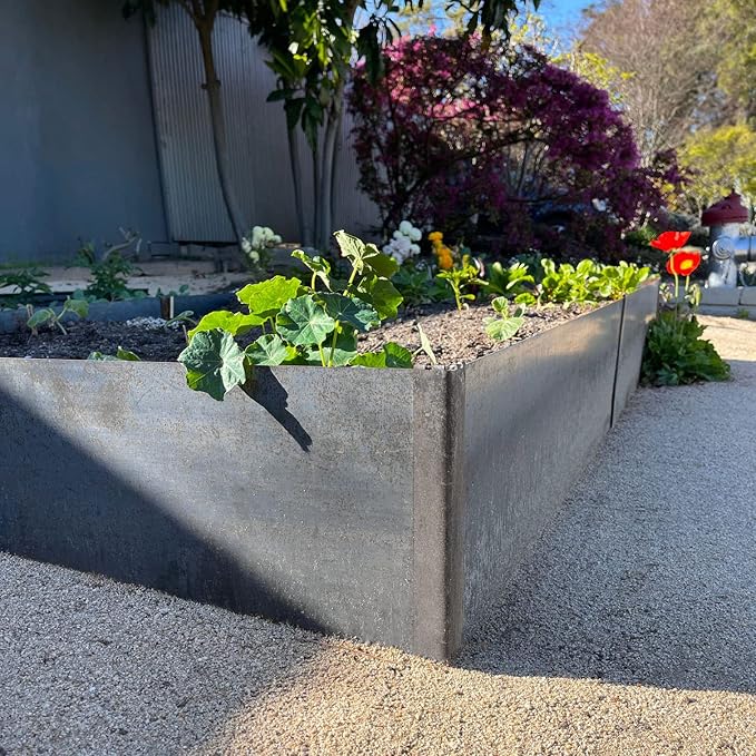 Edge Right - Raised Garden Bed Kit - COR-Ten Steel (8 COR-Ten Steel 2 FT x 2 FT)