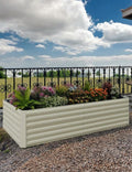 2 Pack Steel Raised Garden Bed 8x4x2ft Metal Deep Root Planter Box for Vegetables Flowers Herbs Large Rectangle Garden Beds Easy Assembly