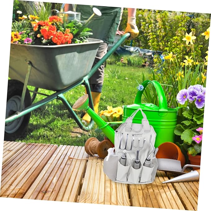Aluminum Alloy Garden Tool Set with Storage Pouch Lightweight Durable Hand Tools for Planting and Soil Loosening Ergonomic Design for Easy Use for Gardening Enthusiasts