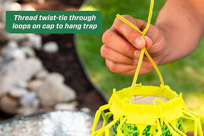 RESCUE! VisiLure® TrapStik for Wasps Mud Daubers Carpenter Bees – 3 Pack