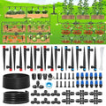 243FT Drip Irrigation Kit Drip Irrigation System with 1/2'' Hose1/4 Drip Irrigation Tubing 2025New Quick-Connect Three Adjustable Nozzle Types for Garden Greenhouse Flower Bed Patio Lawn