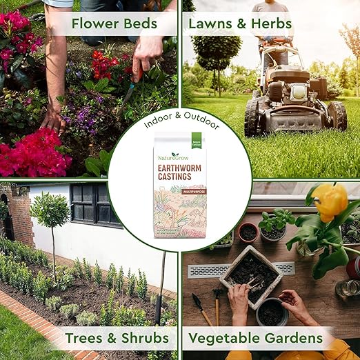 Earth Worm Castings 30LB (15LB 2 Bags) - Organic Fertilizer Includes Humic Acid - Pure Worm Castings for Gardening