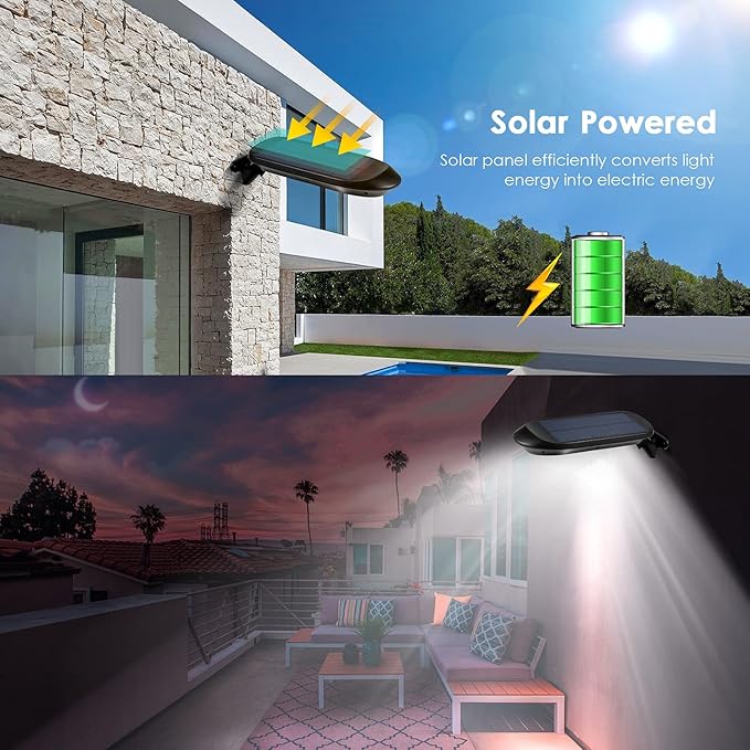 2 PCS Solar Spotlights Outdoor 32 LEDs 2 in 1 Solar in Warm White LED Landscape Lights with Dim High Light Adjustable Angle Outdoor Water Proof for Yard Garden Pathway