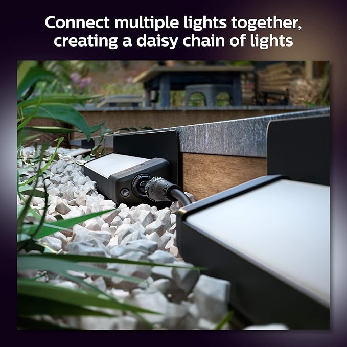 Philips Hue Amarant Outdoor Smart Light Bar Black - 20W White and Color Ambiance LED Light - 1 Pack - Requires Hue Bridge and Outdoor Power Supply - Control with Hue App and Voice - Weatherproof