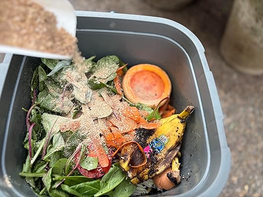Sunwood Life®Premium Bokashi Bran-6.6 lbs - Excellent for Food Waste Composting Graden and Pet Ordors Control