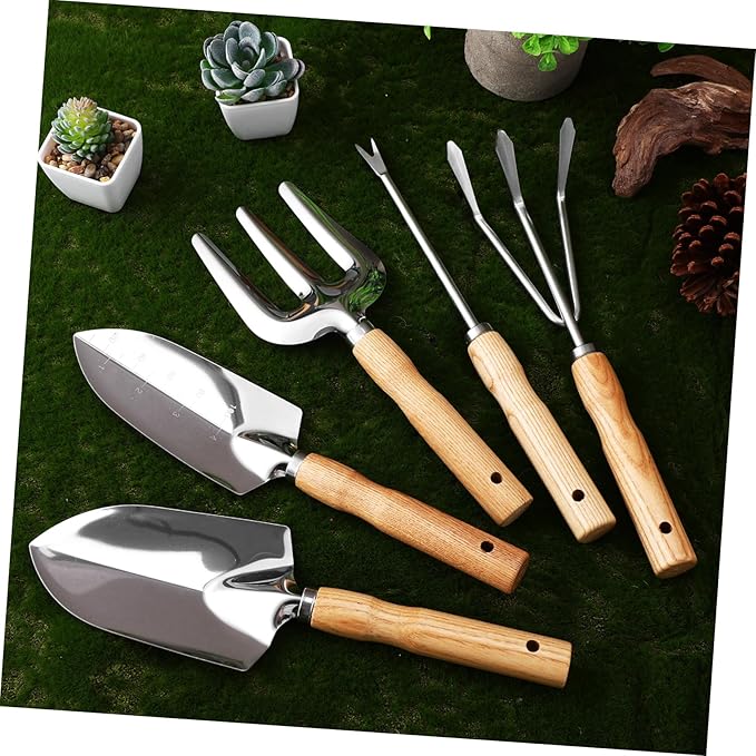 1set Garden Tools Set Gardening Tool Kit Comfortable Handles Stainless Steel for Pruning Digging Planting for Men and Women