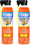 TERRO Ready to Use Indoor and Outdoor Carpenter Ant Termite and Carpenter Bee Killer Aerosol Spray - T1901SR - 2 Pack 32 Total Ounces