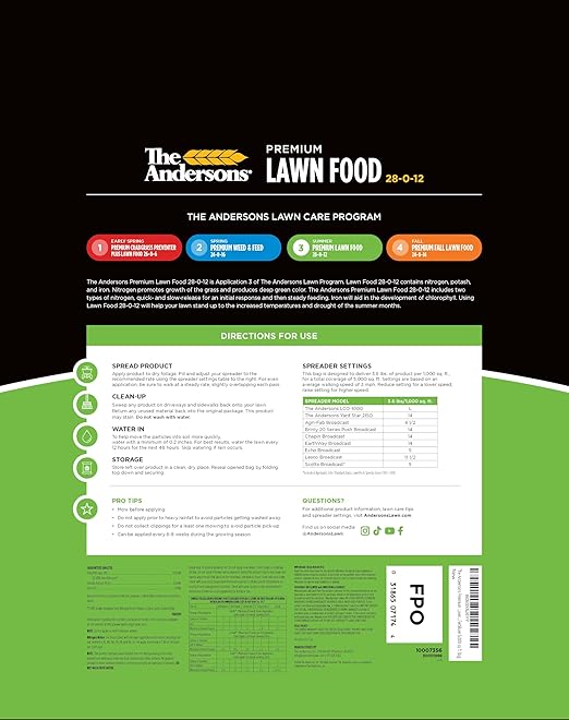 The Andersons Lawn Program | Full Season Fertilizer Program | Covers up to 5000 sq ft