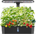 Hydroponics Growing System KitsSmart Indoor Herb Garden with 24W LED Grow Light Planting Height Adjustablewith12 Pods Plant Germination Kitwith Quiet Pump Ideal Gift for All Ages
