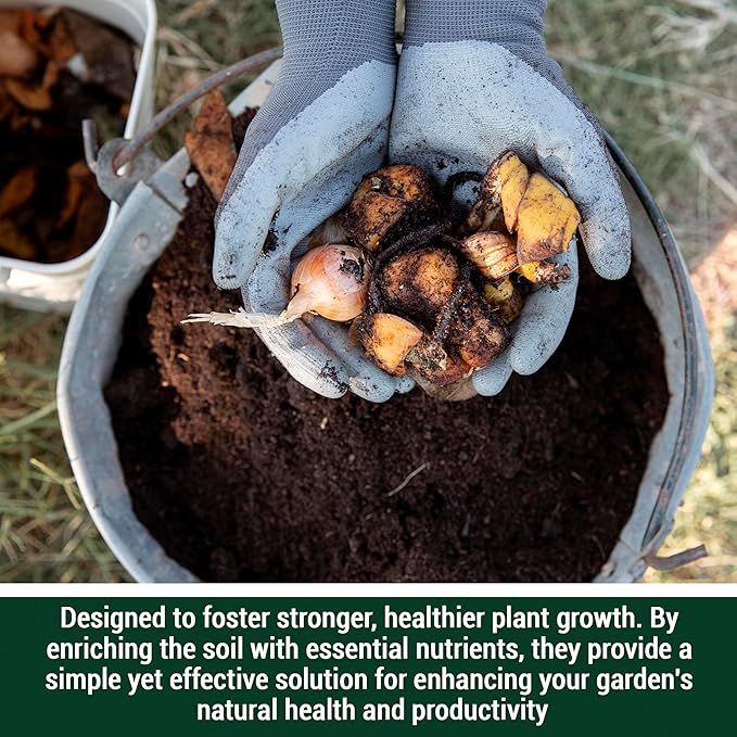 Medina Compost Nutrients - Compost Activator &amp Accelerator for Soil Improvement with Composting Cultures Balances Elements Maintains pH – Ideal for Garden Compost. 1 Quart Treats up to 250 lbs.