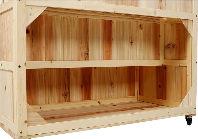 3-Tiers Raised Garden Bed with Trellis 53 H Vertical Planter Box with Wheels &amp Back Storage Area for Flowers Vegetables Herbs Natural