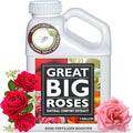 Great Big Roses – Soil and Rose Fertilizer Booster to Grow The Best Roses and Flowers Rose Food Compost Extract for Rose Bush 1 Gallon Concentrate (Makes 32 Gallons)
