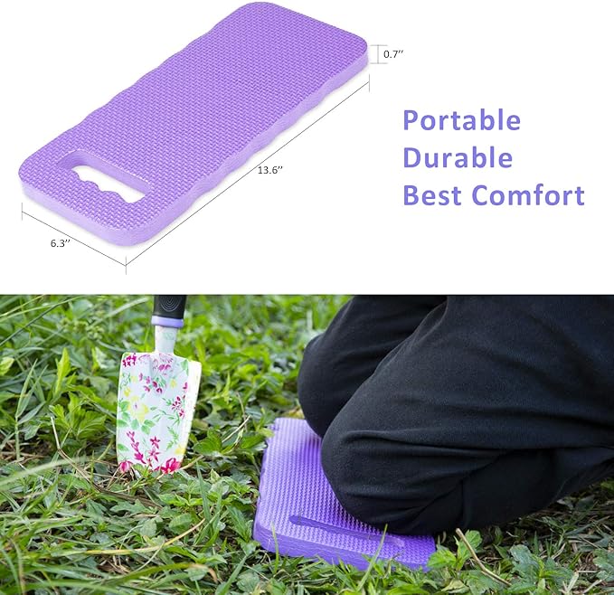 JUMPHIGH Gardening Tool Set 10 PCS Heavy Duty Aluminum Garden Kit Floral Gardening Gifts for Women Garden Hand Tools with Non-Slip Rubber Handle Kneeling Pad Garden Gloves and Storage Tote Bag