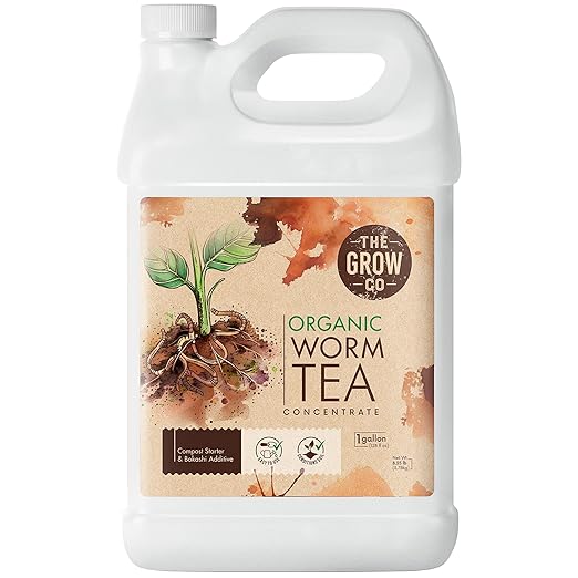 Worm Castings for Plants Earthworm Casting Organic Fertilizer Bokashi Booster Worm Tea Made from Compost Worms Liquified &amp Concentrated Vermicompost for Soil Fertility &amp Bountiful Harvest