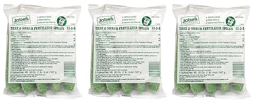 Jobe's 02010 Tree &amp Shrub Fertilizer Spikes 5 Bag (Thrее Рack)
