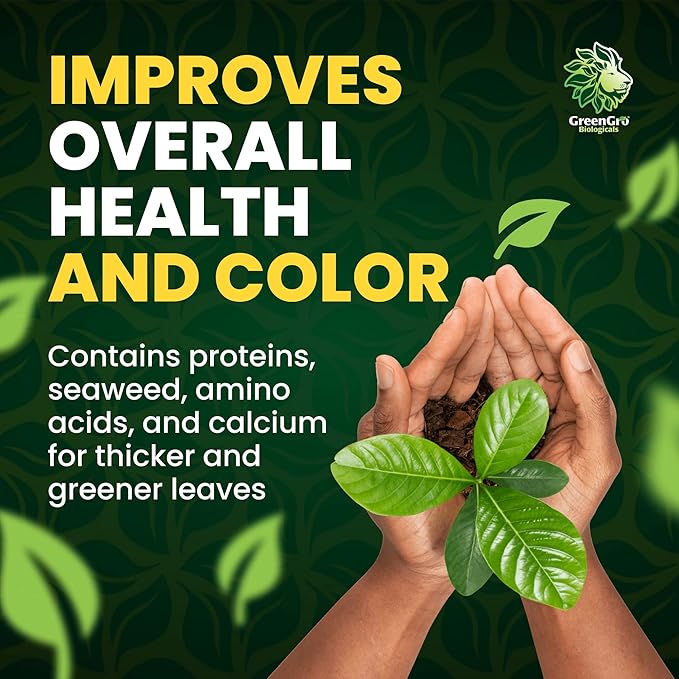 GreenGro Green Aminos Rooting Stimulator Blend with Amino Acids and Nutrients for Potting Mix Soils Cuttings and Hydroponic Gardens Organic Plant Food for Indoor and Outdoor Plants 2lb Pouch