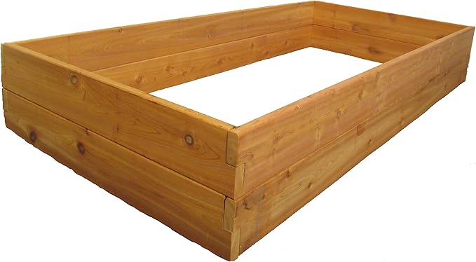 Infinite Cedar Premium Cedar Raised Garden Bed - 3' x 6' x 11 - Handcrafted in Maine from North American Western Red Cedar Wood