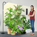 chiphy Grow Lamp 60W Full Spectrum Grow Lights for Indoor Plants 4/8/12H Timer 2300K-6500K 10 Dimmable Brigntness 76'' Height Adjustable Remote Control Ideal for Tall Large Plants