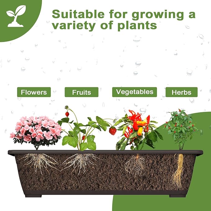 TOREVSIOR 5-Tier Vertical Raised Garden Bed Vertical Garden Planter with Water Drainage Elevated Garden Bed for Vegetables Flowers Herbs Indoor Outdoor