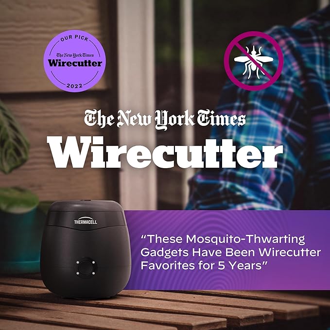 Thermacell E-Series Rechargeable Mosquito Repeller with 20’ Mosquito Protection Zone Bug Spray Alternative Scent Free