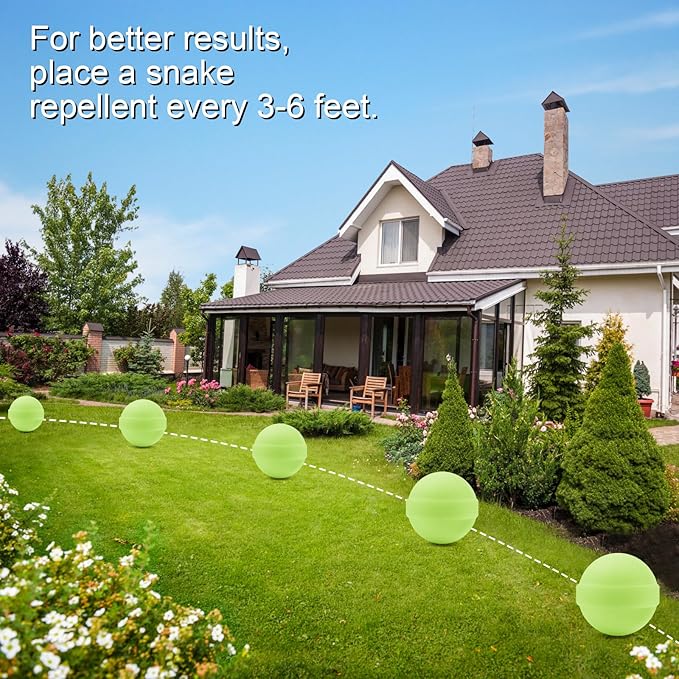30 Pack Snake Repellent for Yard PowerfulSnake Away Repellent Outdoors Moth Balls for Snakes Pet Safe Snake be Gone for Lawn Garden Fishing Home to Repels Snakes and Other Pests (Mint)