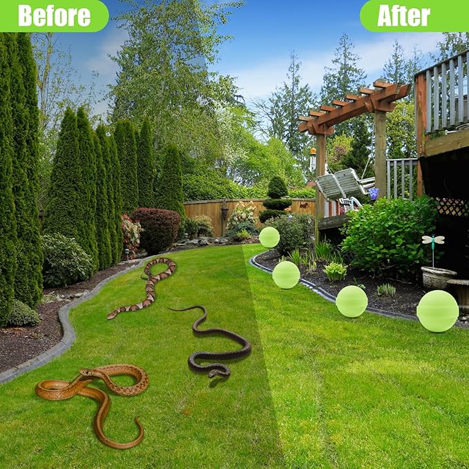 30 Pack Snake Repellent for Yard PowerfulSnake Away Repellent Outdoors Moth Balls for Snakes Pet Safe Snake be Gone for Lawn Garden Fishing Home to Repels Snakes and Other Pests (Mint)