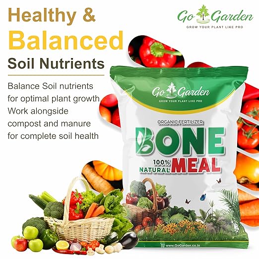 Go Garden Organic Bone Meal Fertilizer for Plants 100% Organic Natural Plant Fertilizer 950 GMS