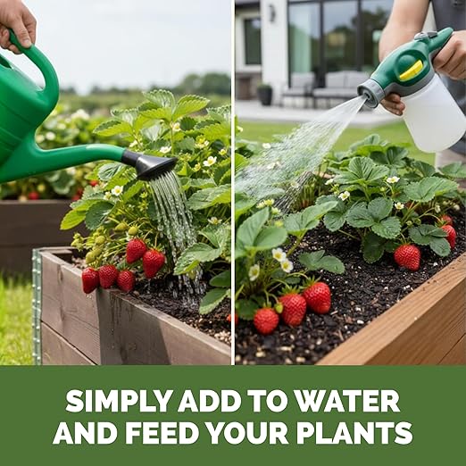 Strawberry Fertilizer for Fruit and Berry Gardens Liquid Plant Food 32 oz (1 Quart)
