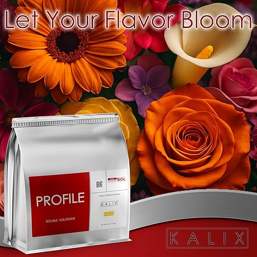 KALIX Profile 1-0-22 Bloom Finisher | High-Potassium Water-Soluble Fertilizer for Late-Stage Flowering &amp Ripening | Clean Plant Supplement for Soil Hydro &amp Drip Systems | 25lb