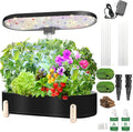 Indoor Garden Hydroponics Growing System12 Pods Plant Germination Kit Aeroponic Herb Vegetable Growth Lamp Countertop with LED Grow Light Hydrophonic Planter Grower Automatic Water Circulation (Black)