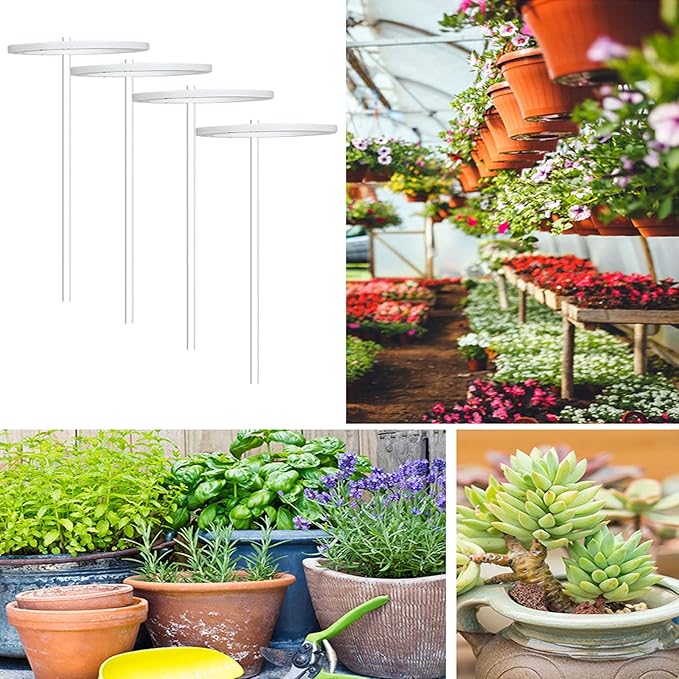 HAO 80 LED 4 Fead Grow Lights for Succulents USB Full Spectrum LED Grow Lamp with 8/12/16H Timing Function Adjustable Plant Growing Sun Lamp with Acrylic Supporter for Indoor Plants (Yellow)