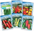 Ferry Morse Pepper Seed Variety Pack - High Germination Rate GMO Free - 6 Pack