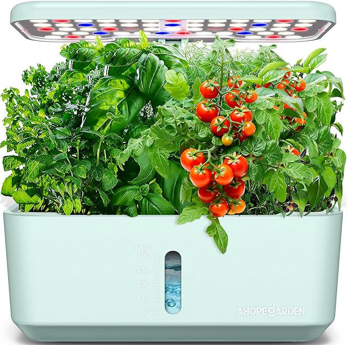Ahopegarden Indoor Garden Hydroponics Growing System with Hydroponic Pods Kit