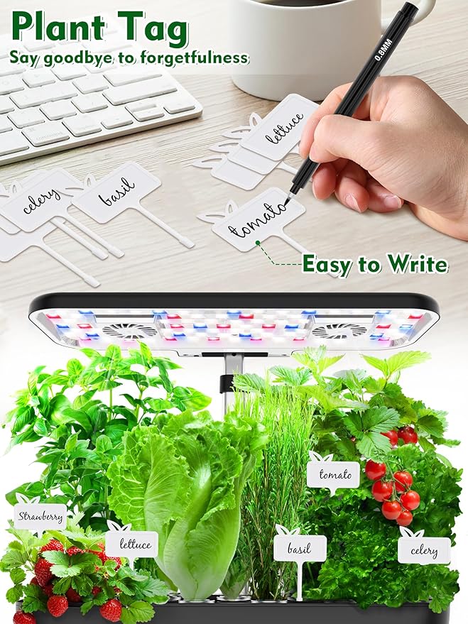 16 Pods Hydroponics Growing System Kit &amp Seed Pod Kit 182 pcs