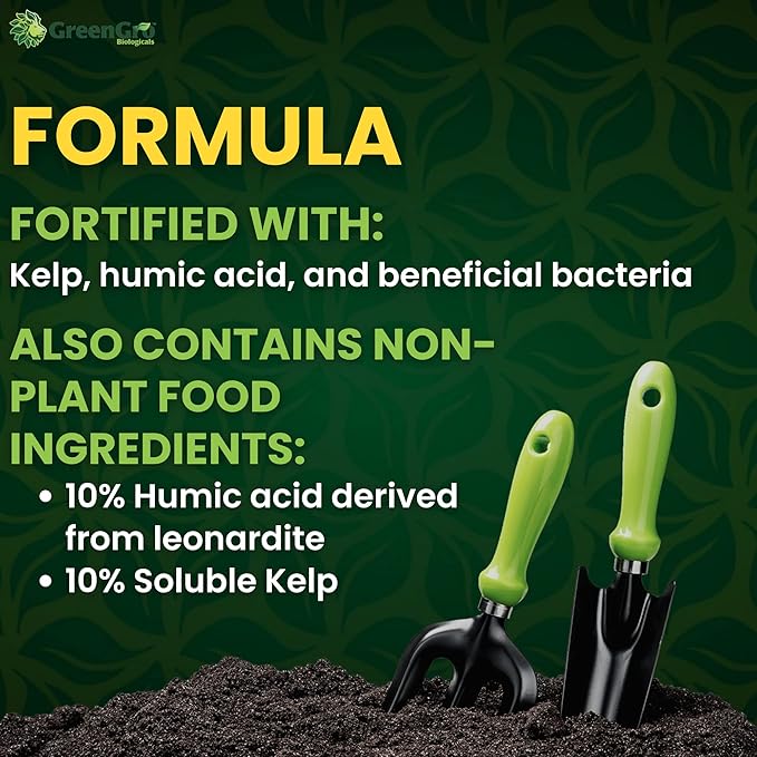 GreenGro Premium Ultrafine Myco - Mycorrhizal Inoculant &amp Water Soluble Root Enhancer from Superior Strains/Improves Nutrient Uptake &amp Eases Transplant/Indoor &amp Outdoor Plant Fertilizer (3