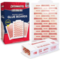 Catchmaster Extra Sticky Insect &amp Mouse Traps 60-Count 5.3x8 Glue Boards for Mice &amp Insects Ultra Sticky Rat &amp MouseTraps Indoor for Home Use in Garages Basements &amp Attics Pest C