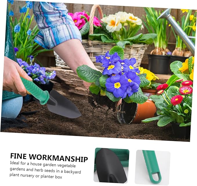 BESPORTBLE Garden Tool Set Case 10-Piece Kit with Trowel Shovel Hoe Weeder Spade Cultivator Pruning Shears Water Sprayer and Bag for Easy Organization
