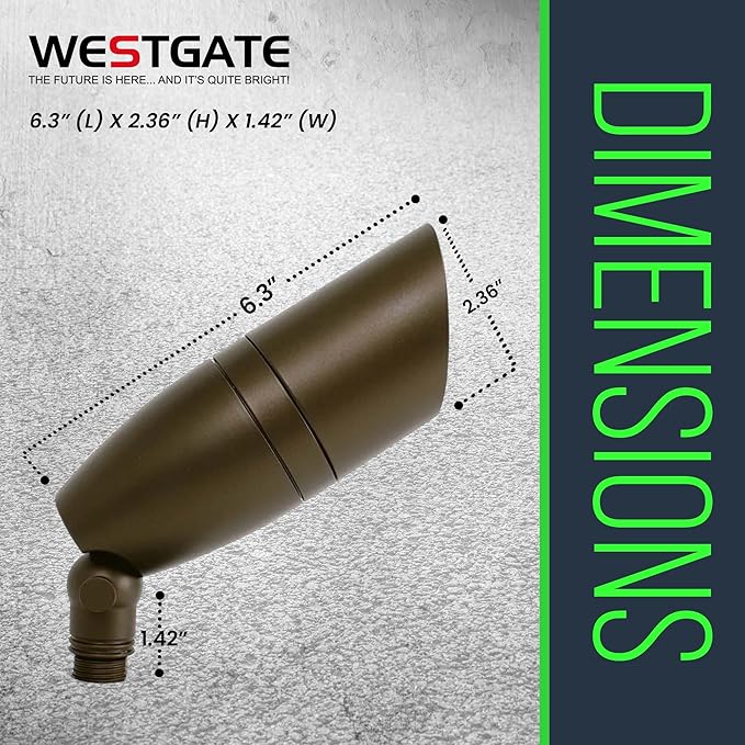 Westgate RGBW LED Spot Light - Oil-Rubbed Bronze Bluetooth WG APP 700LM 12-24V Deck Driveway Landscape Recessed Lighting Can Lights Pot Lights Outdoor Dimmable Garden Patio Accent