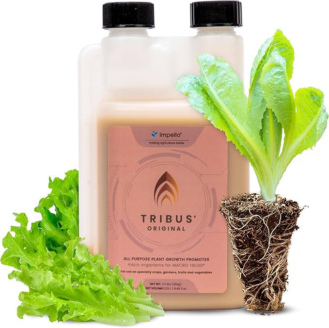 Tribus Organic Microbial Inoculant | Root Booster for Plants Increases Plant Yield Root Growth Flower &amp Fruit Quality | Visible Root Growth in 24Hrs | Pet &amp Planet-Safe | Made in The USA |