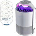 Katchy Indoor Fly Trap– Catcher &amp Killer for Mosquito Fruit Fly Gnat &amp Small Moth – Non-Zapper Trap with Fan Suction &amp Blue UV Light – Ideal for Indoor Spaces Kitchen &amp Plants (Orig