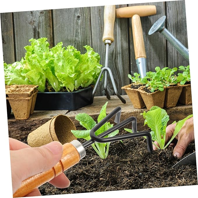 Portable Garden Tools Set Resistant Gardening Hand Tools for Digging Transplanting and Soil Loosening Lightweight Indoor and Outdoor Planting Kit