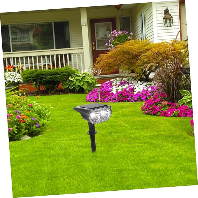 2pcs Outdoor Solar Lights Solar Spotlights Flood Lights for Garden Driveway Walkway