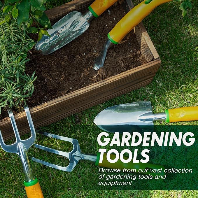 Ukoke Heavy-Duty Cast Aluminum Alloy Garden Weeder Cultivator