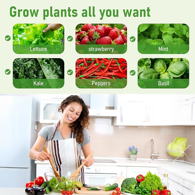Hydroponic Tower Growing System Kit 5 Layers 20-Plants Vertical Planter Tower with Water Pump &amp Wheels Movable Automatic Watering Garden Tower for Vegetables Herbs Fruits