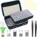 XLSXEXCL120 Slots Seed Storage Organizer Sturdy Seed Organizer Storage Box Plastic Storage Containers Label Stickers Funnel Straight and Curved Tip Tweezers for Flower Vegetable Plants Garden
