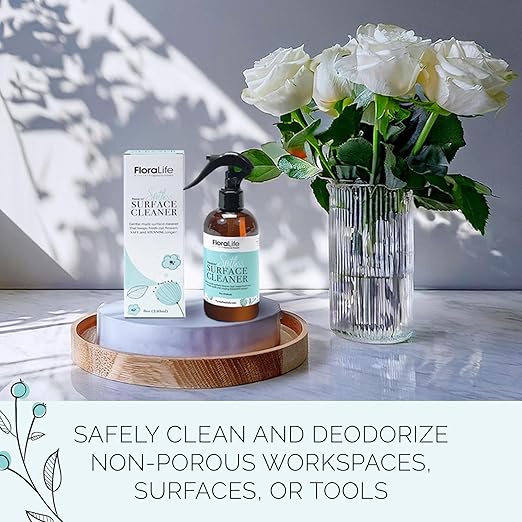 FloraLife Fresh-Cut Flowers Care Kit - Nutrition Hydration &amp Cleaning Solution with Cutting Shears