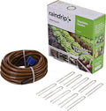 Raindrip R567DT Drip Irrigation Watering Kit for Vegetable Gardens Includes 50 feet of 1/4-Inch Dripline 3/4-Inch FHT Adapter 10 Hold-Down Stakes 1 End Plug