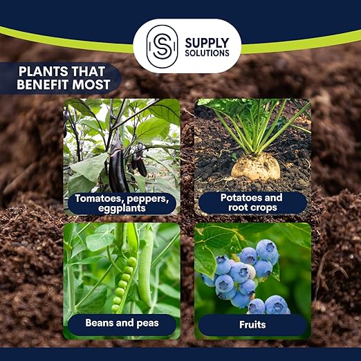 Supply Solutions Muriate of Potash 0-0-60 Fertilizer High Potassium Fertilizer Potassium for Plants Ideal Plant Food &amp Potash for Plants - for Lush Crops Blooms Acidic Plants (50lbs)